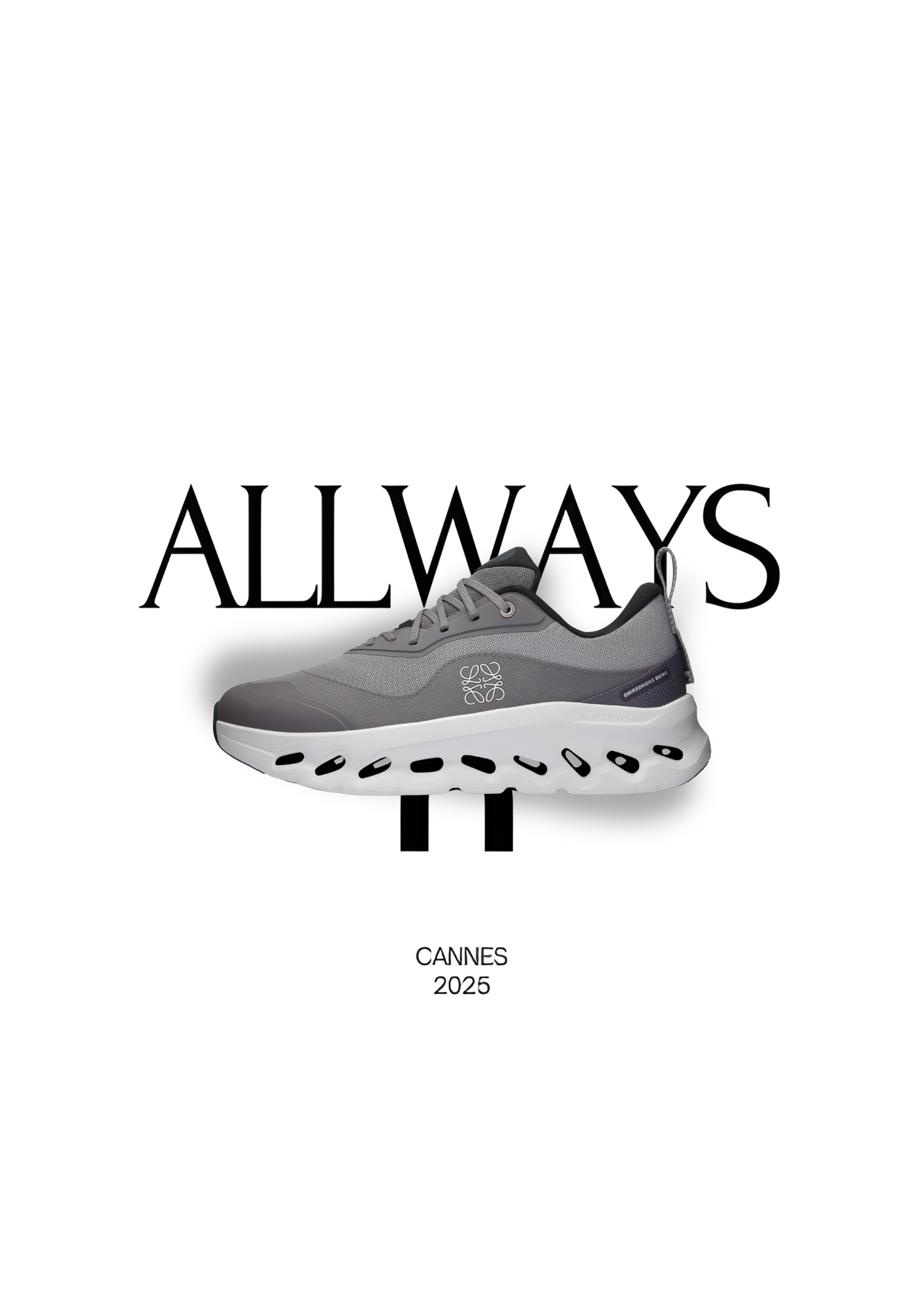 ON X LOEWE Gris et blanche